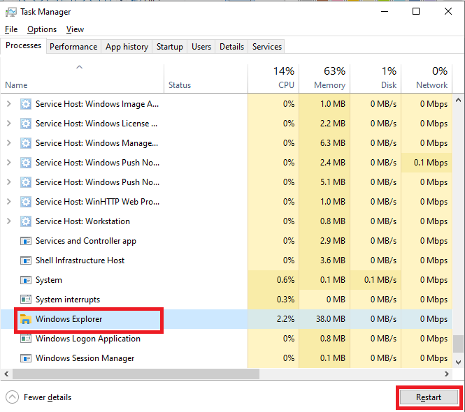 Hướng dẫn cách khắc phục lỗi thanh Taskbar Win 10 bị đơ